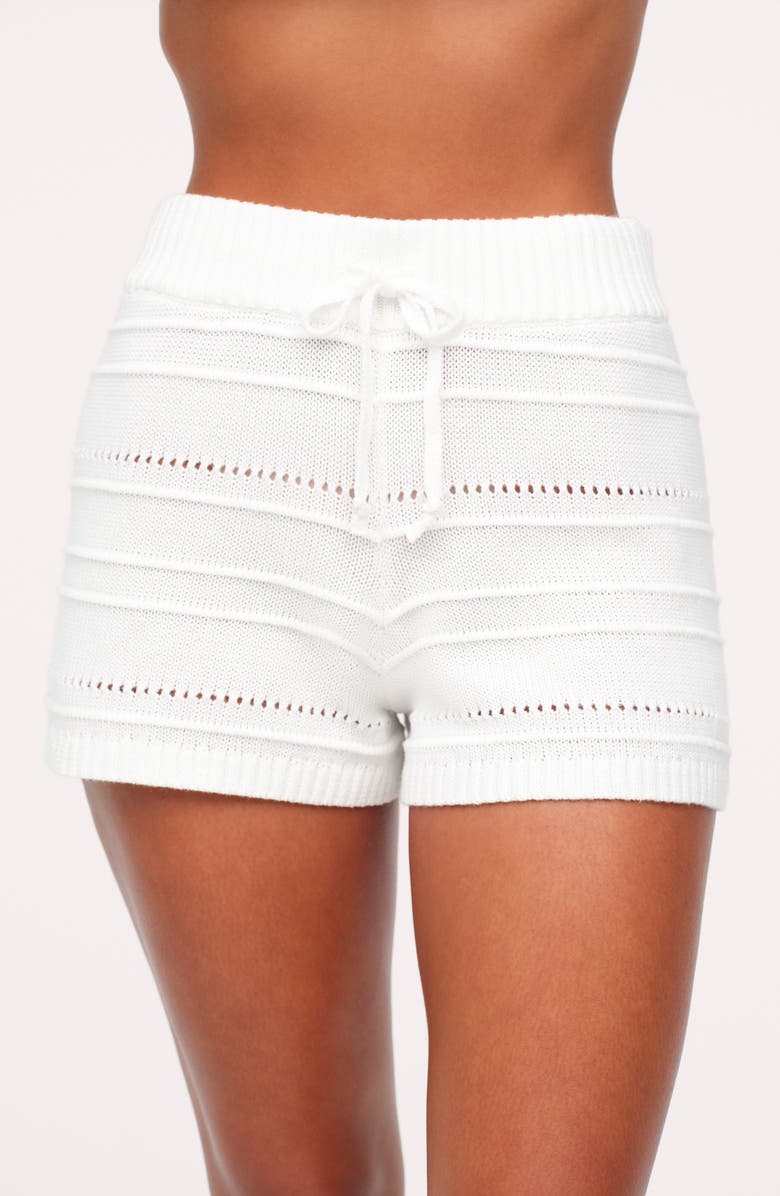 nuuds Marine Knit Shorts, Alternate, color, White