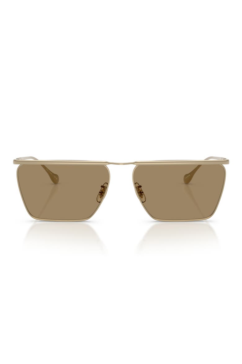 Jil Sander Edition 2 59mm Sunglasses, Main, color, GOLD / SOFT GOLD
