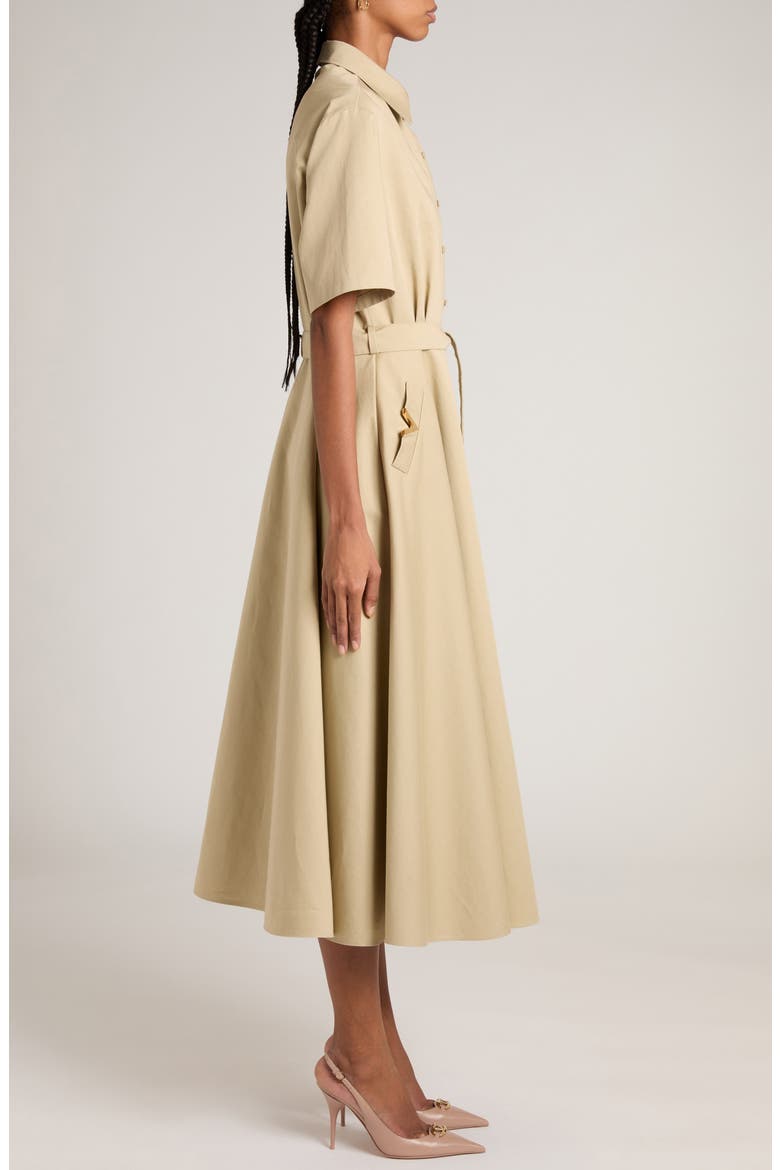 Oversize Cotton & Linen Shirtdress, Alternate, color, CAPPUCCINO FOAM