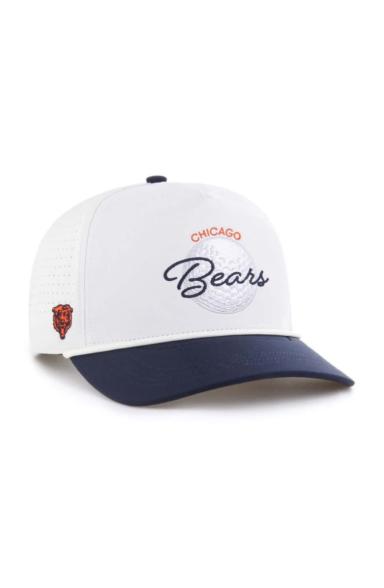 '47 Men's '47 White/Navy Chicago Bears Gimmie Golf Hitch Rope Adjustable Hat, Main, color, 