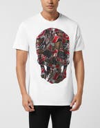 PHILIPP PLEIN Round Neck T-Shirt Skull Stones Men