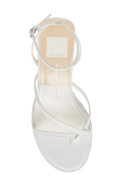 Dolce Vita Morah Ankle Strap Sandal In True White Leather