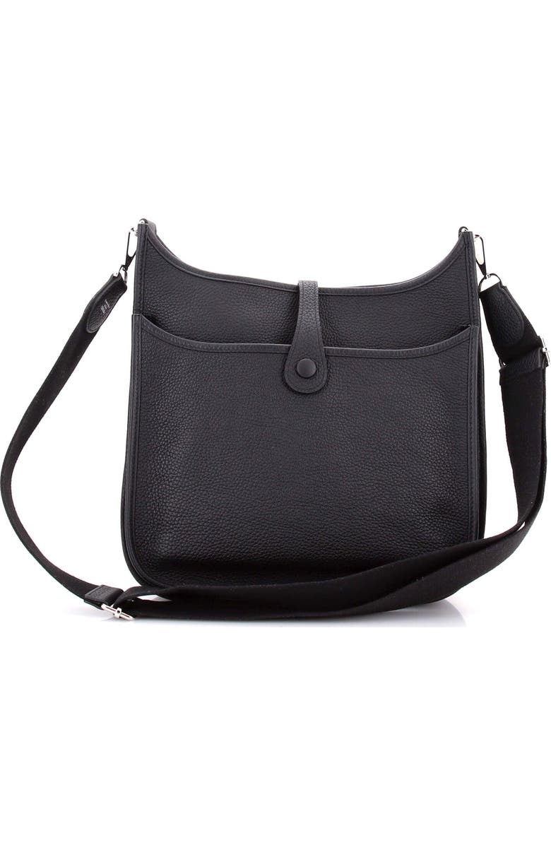 Pre-Owned Hermes Evelyne Bag Gen III Clemence PM, Alternate, color, Noir