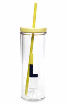 Kate Spade New York initial straw tumbler