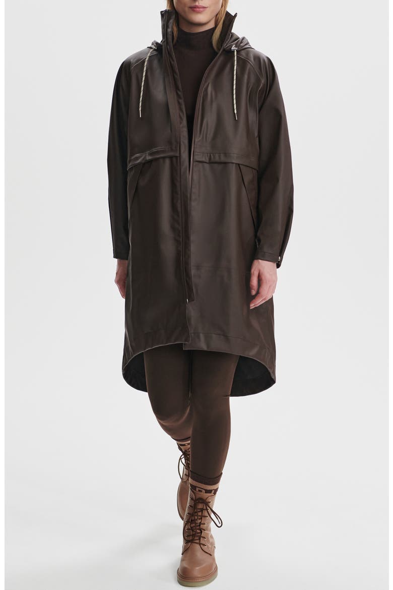krisvanassche フーディー　archive ダークウェア Kirsten Waterproof Hooded Raincoat (Women) | Nordstrom
