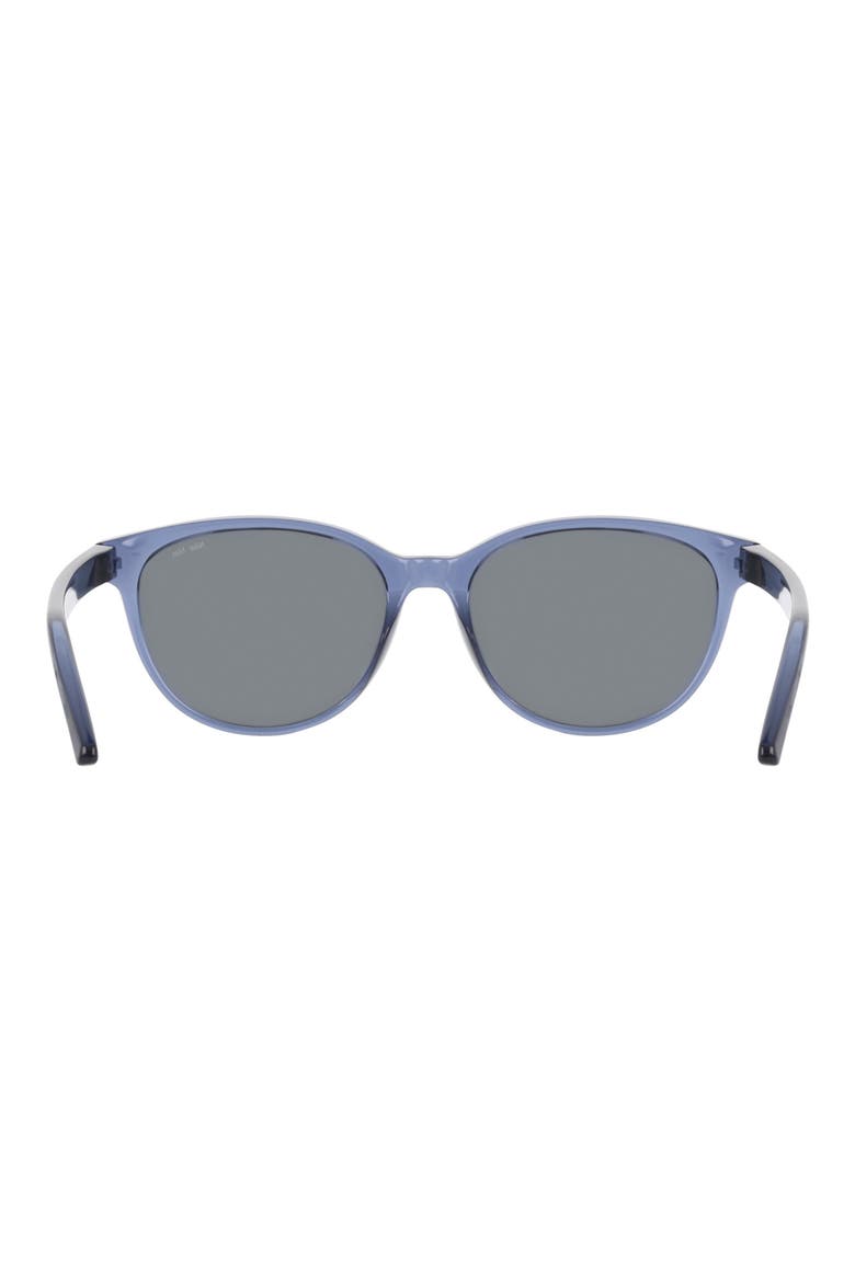 Vital Trend 55mm Gradient Round Sunglasses, Alternate, color, DIFFUSED BLUE / YELLOW MIRROR