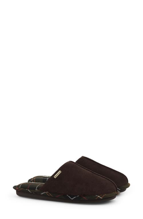 Barbour Simone Mule Slipper In Choco/classic