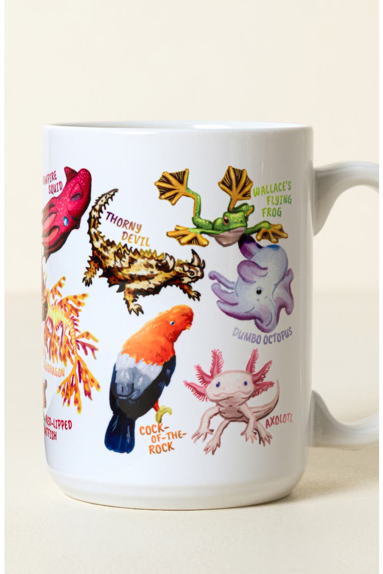 Weird Animals QR Mug, Alternate, color, Multi