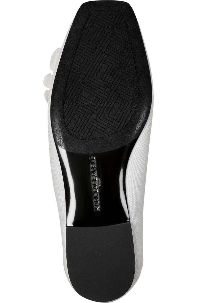 KARL LAGERFELD PARIS Zundro Flat, Alternate, color, Bright White