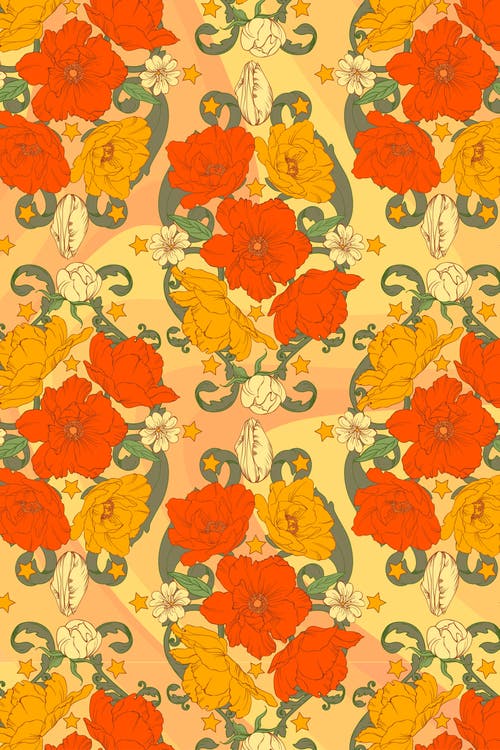 Henelle Silk Sleep Mask In Bloom