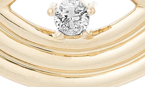 Shop Adina Reyter Groovy Evil Eye Charm In Yellow Gold/diamond