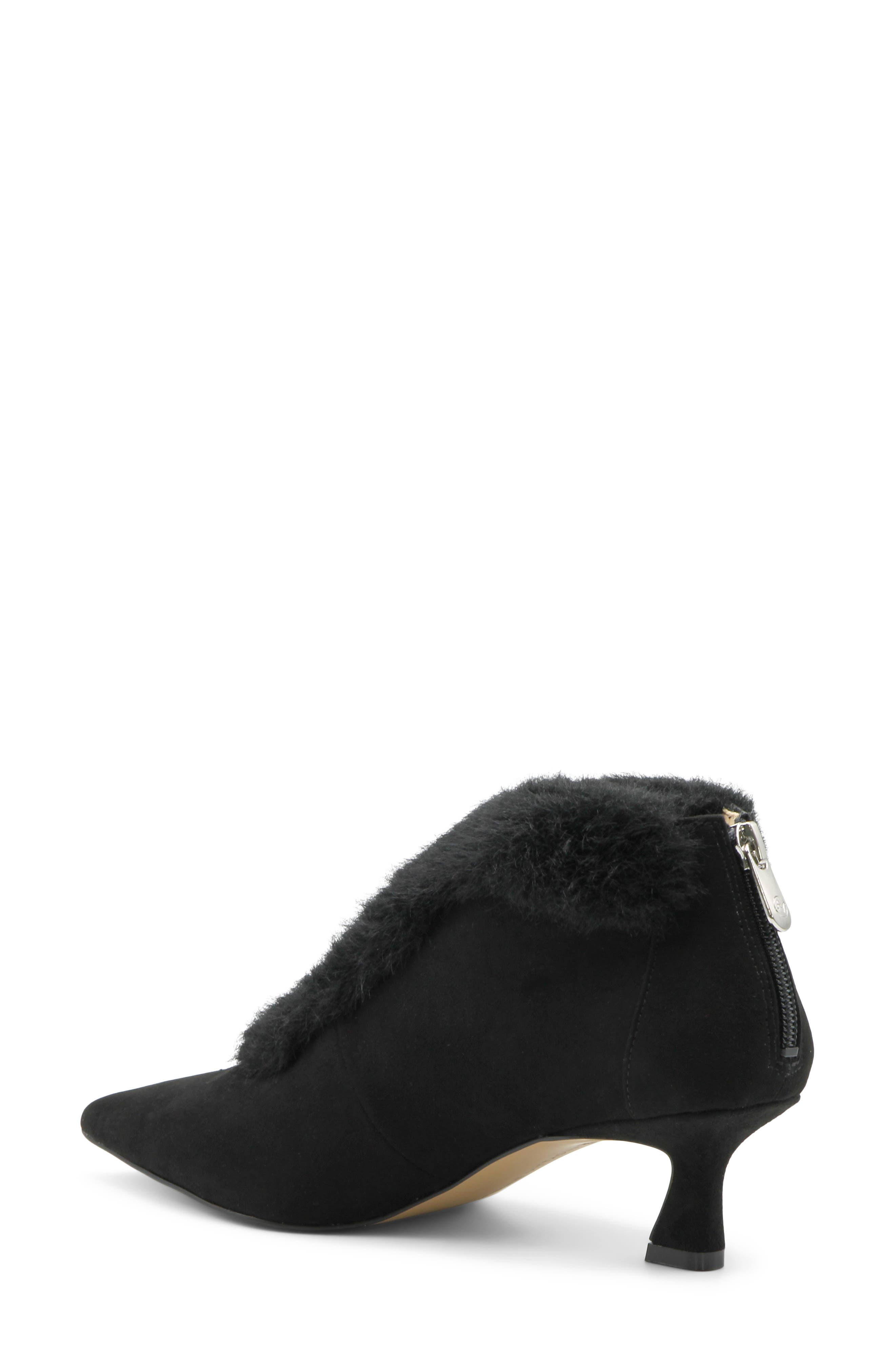 Sophia Faux Fur Bootie, Alternate, color, BLACK MS