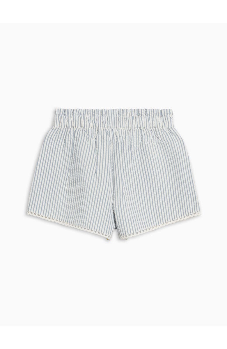 Colroed Organics Organic Patty Scalloped Trim Short, Alternate, color, Shore Stripe/Sea