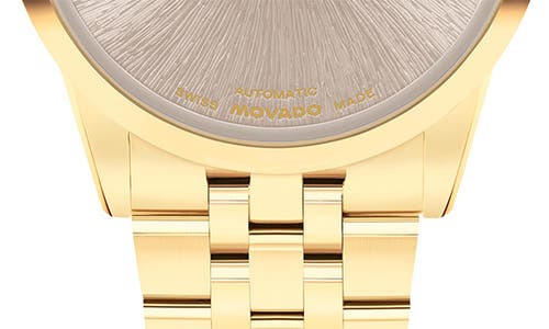 Movado Women's Museum Classic Swiss Automatic Yellow Pvd Watch, 33mm In Gray