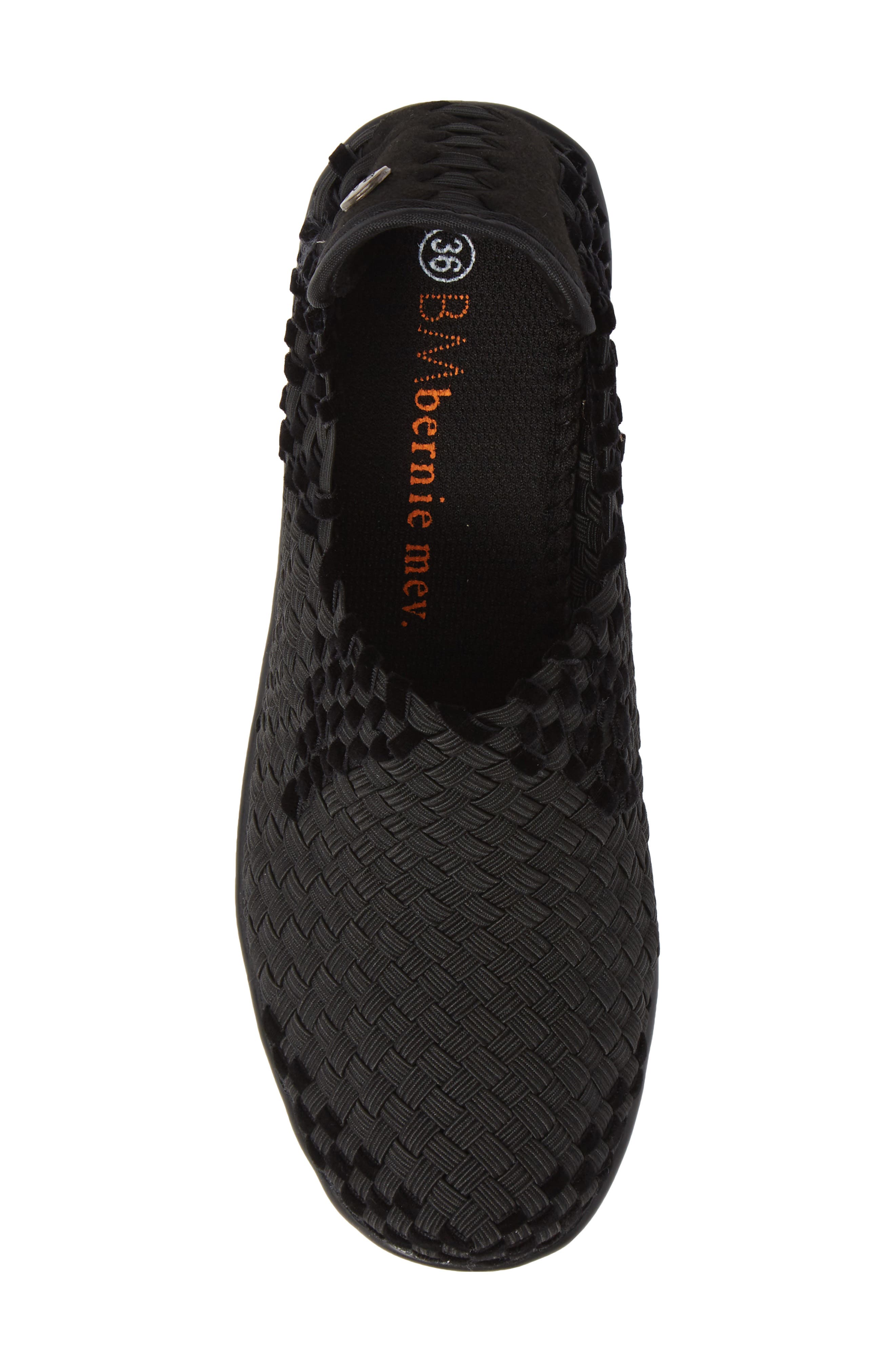 'Gem' Wedge, Alternate, color, BLACK/ BLACK VELVET FABRIC