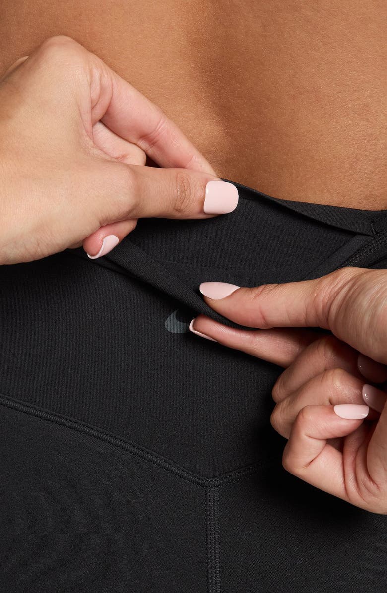 Nike Zenvy High Waist Capri Leggings, Alternate, color, 010 Black/Col Gy