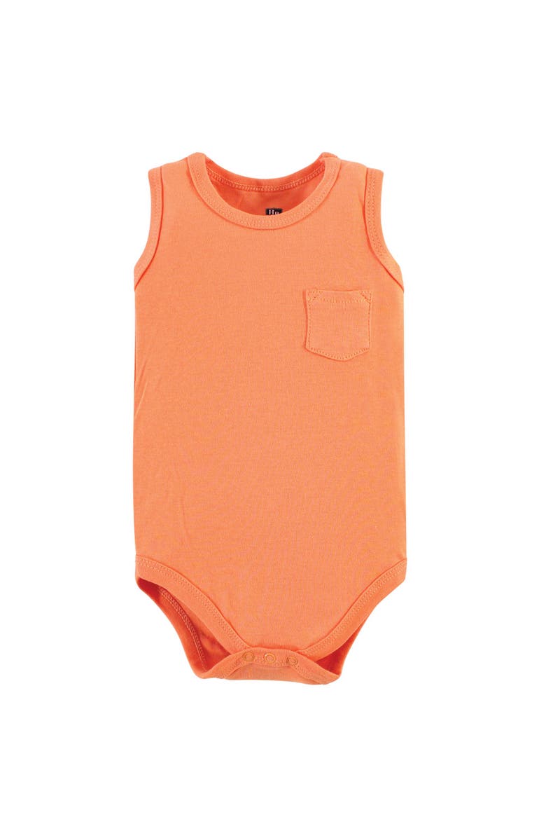 Hudson Baby Cotton Tank-Style Bodysuits, Alternate, color, Wild Safari