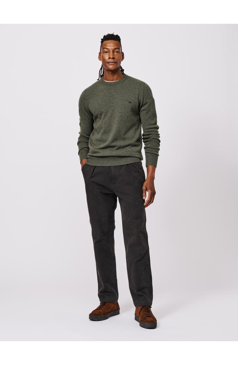 Aubin Westbourne Crew Neck Sweater, Alternate, color, Dark Khaki