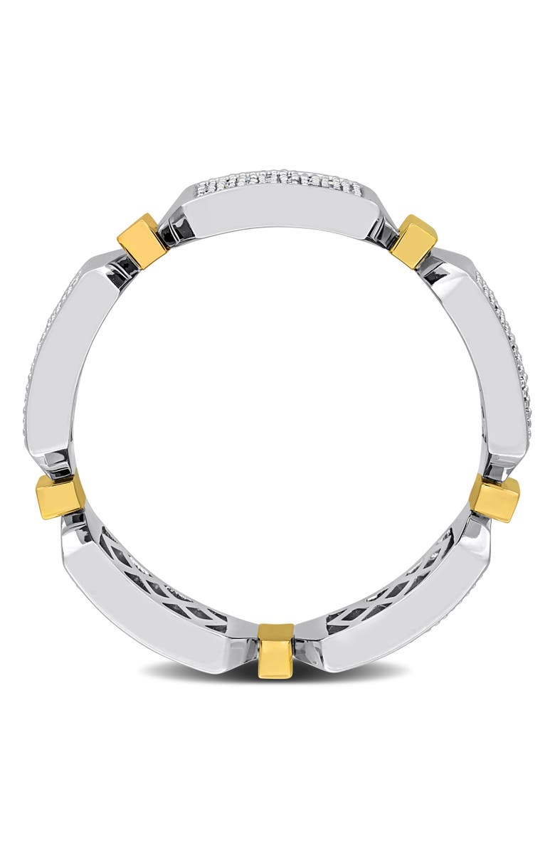 Julianna B. Men's Diamond Band Ring 14k Two-Tone, Alternate, color, 14K Two-Tone Gold