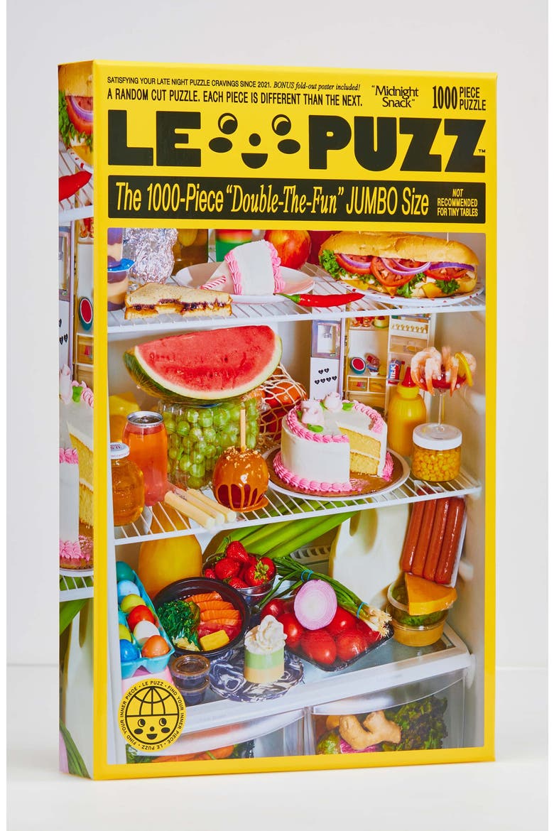 Midnight Snack 1000-piece Jigsaw Puzzle, Main, color, Yellow