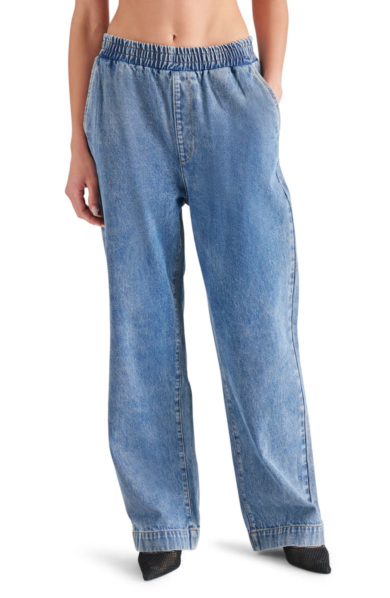 Steve Madden Gilda Wide Leg Denim Pants, Main, color,