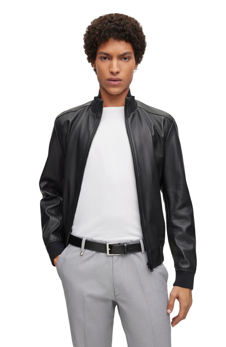 BOSS Elloy Leather Belt, Alternate, color,