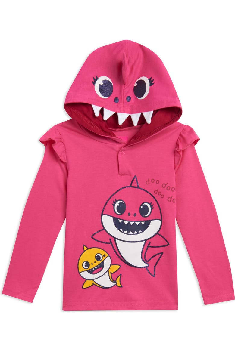 Baby Shark 2-Piece Hoodie and Leggings Set, Alternate, color, Pink Mommy Baby Shark