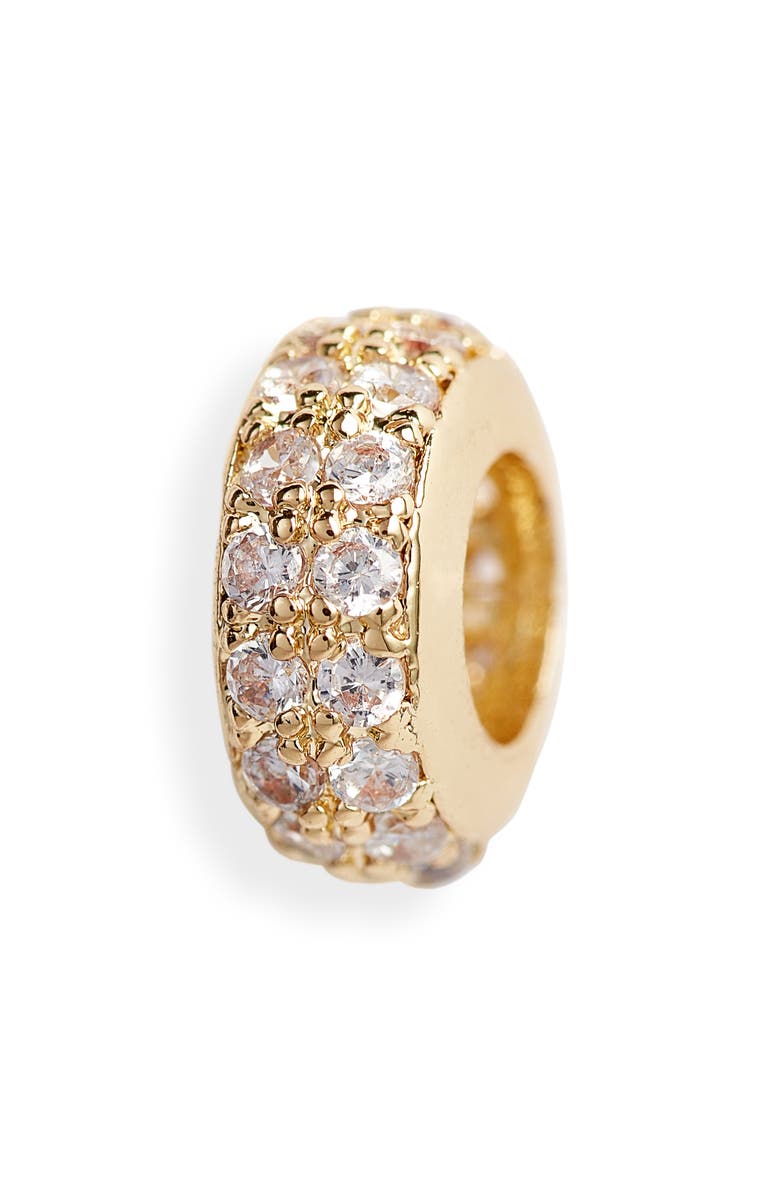 Melinda Maria Icons Small Pavé Spacer Charm, Main, color,