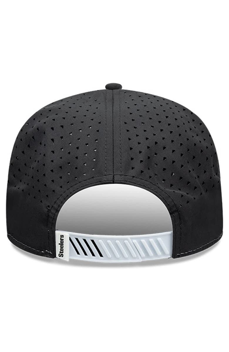 New Era Men's New Era  White/Black Pittsburgh Steelers Established Patch 9SEVENTY Adjustable Hat, Alternate, color, White