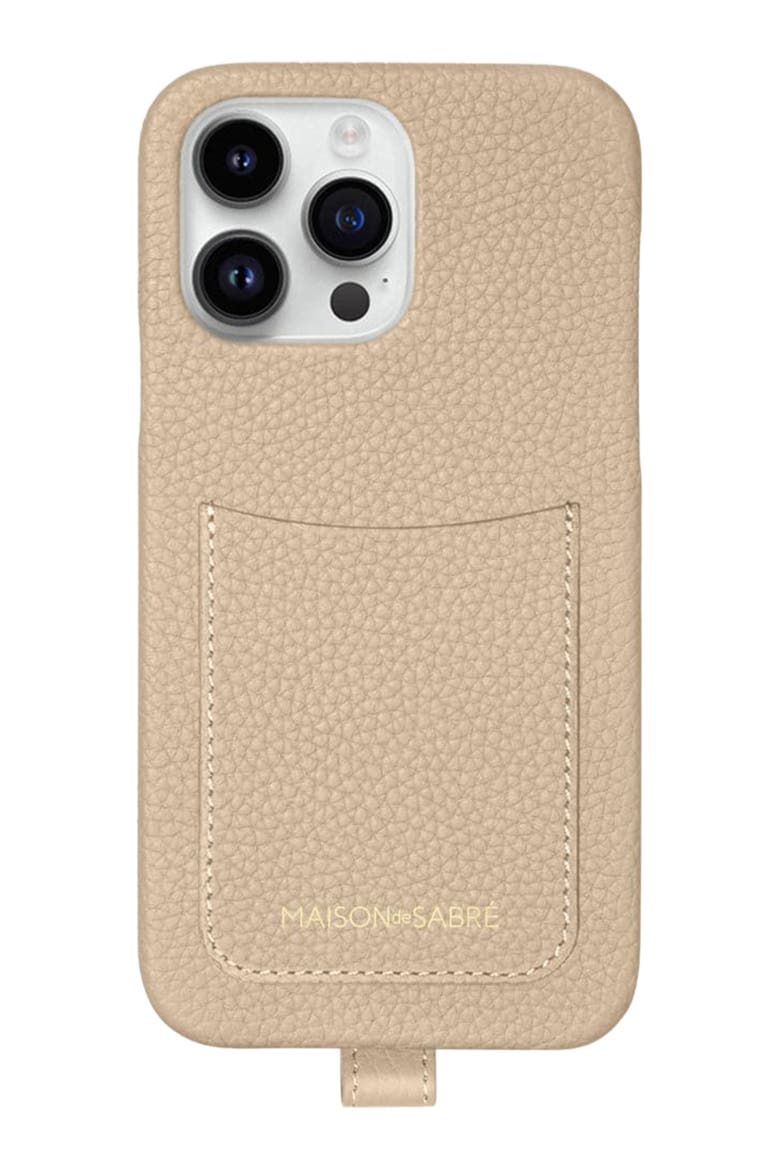 Sling Phone Case iPhone 15 Pro, Alternate, color, Saharan Nude