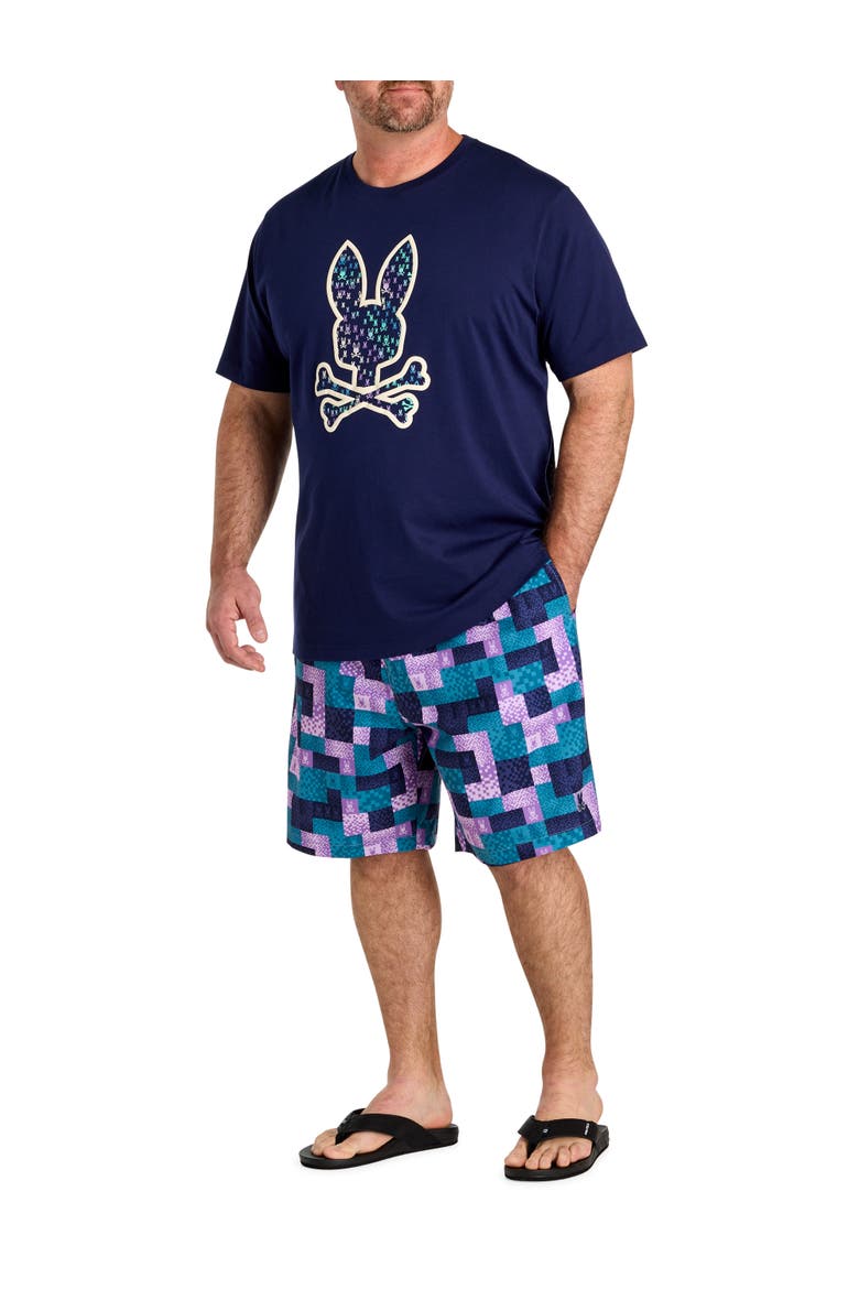 Big & Tall Nev Bunny Graphic Tee, Alternate, color, EVENING BLUE