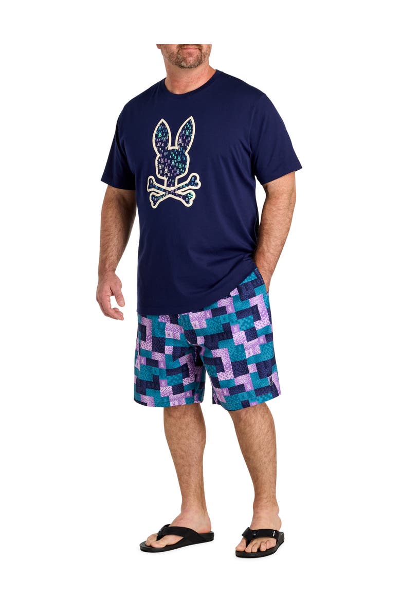 Psycho Bunny Big & Tall Nev Bunny Graphic Tee, Alternate, color, Evening Blue