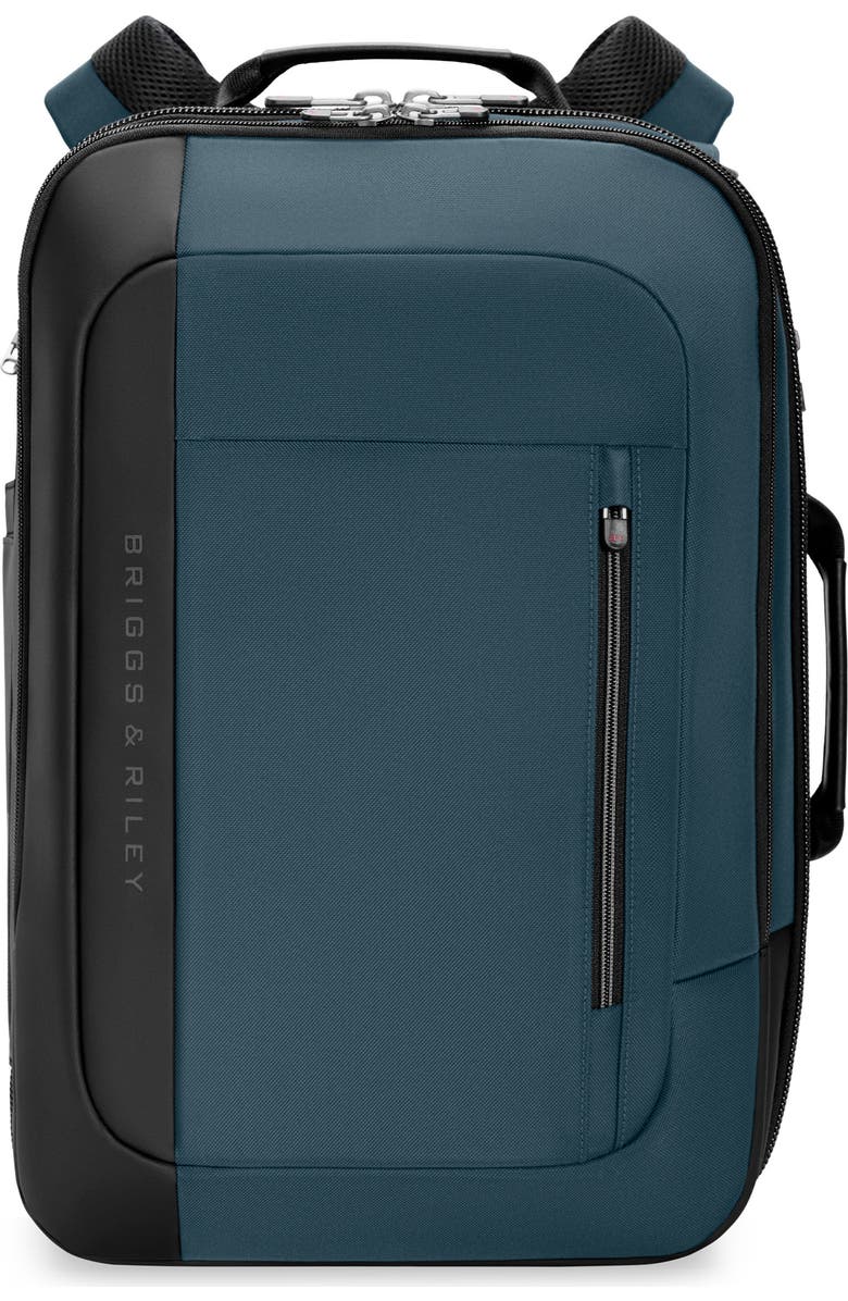 Briggs & Riley ZDX Medium Convertible Backpack, Main, color, Ocean