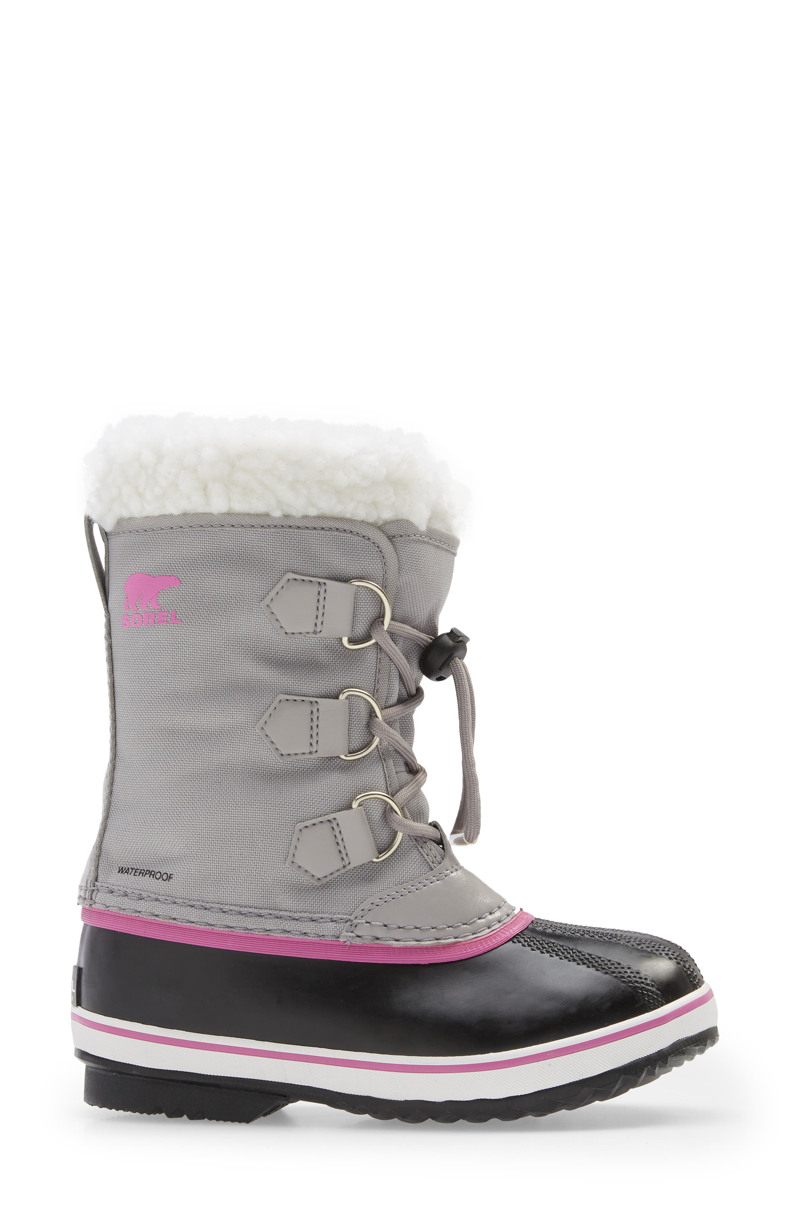 Kids' Yoot Pac Waterproof Snow Boot, Alternate, color, CHROME GREY/ BLACK
