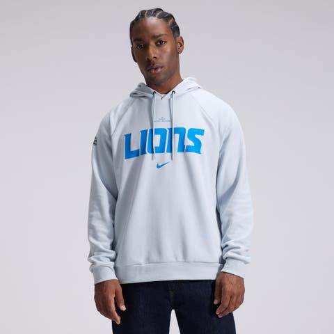 Men's Nike  Silver Detroit Lions 2026 Rivalries Collection Dri-FIT Pullover Hoodie