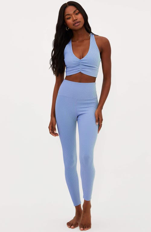 BEACH RIOT BEACH RIOT TAYLER RIB TWO-TONE LEGGINGS 