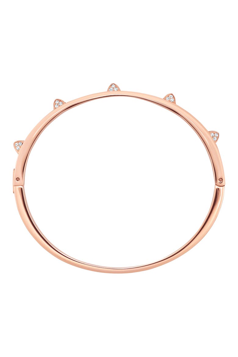 Dextera Crystal Bangle, Alternate, color, WHITE/ROSE GOLD