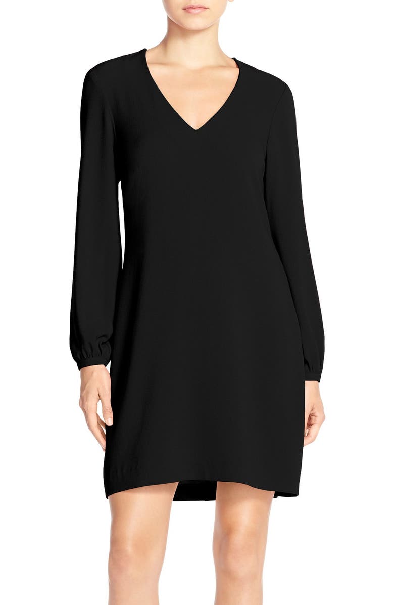 Charles Henry Crepe A-Line Dress, Main, color, 