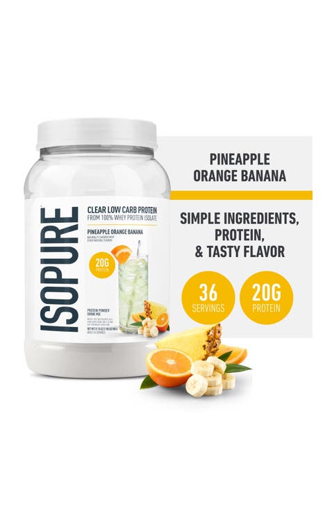 Infusions 100% Whey Protein Isolate Powder Pineapple Orange Banana