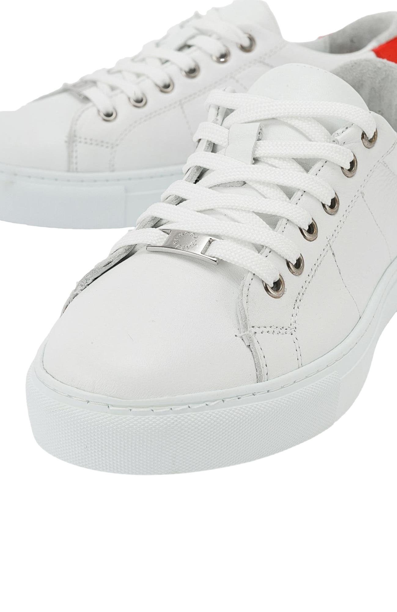 Forever & Always Shoes Ayverie Leather Sneaker, Alternate, color, White Leather