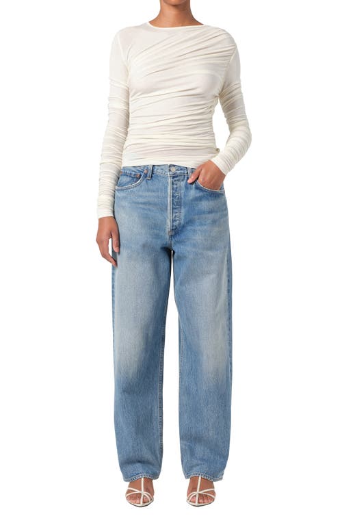 Agolde Henson Mid Rise Baggy Jeans In Intuition
