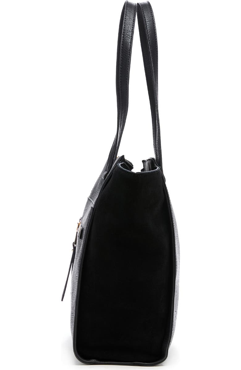 Sole Society Chele 2 Faux Leather & Genuine Suede Tote, Alternate, color,