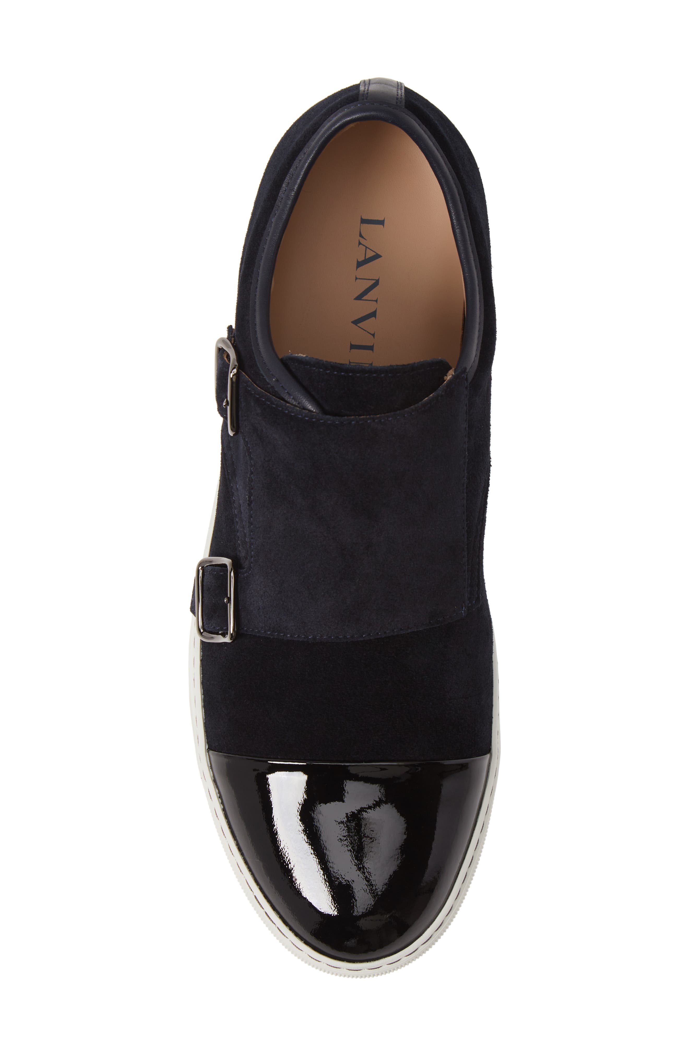 Lanvin Monk Strap Sneaker, Alternate, color, 