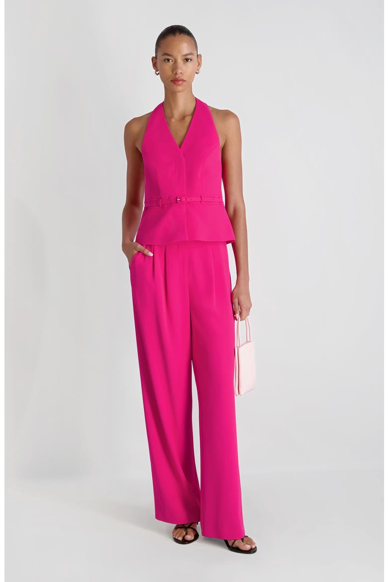 Harrie Wide Leg Suiting Pants, Alternate, color, 80-ELECTRIC PINK
