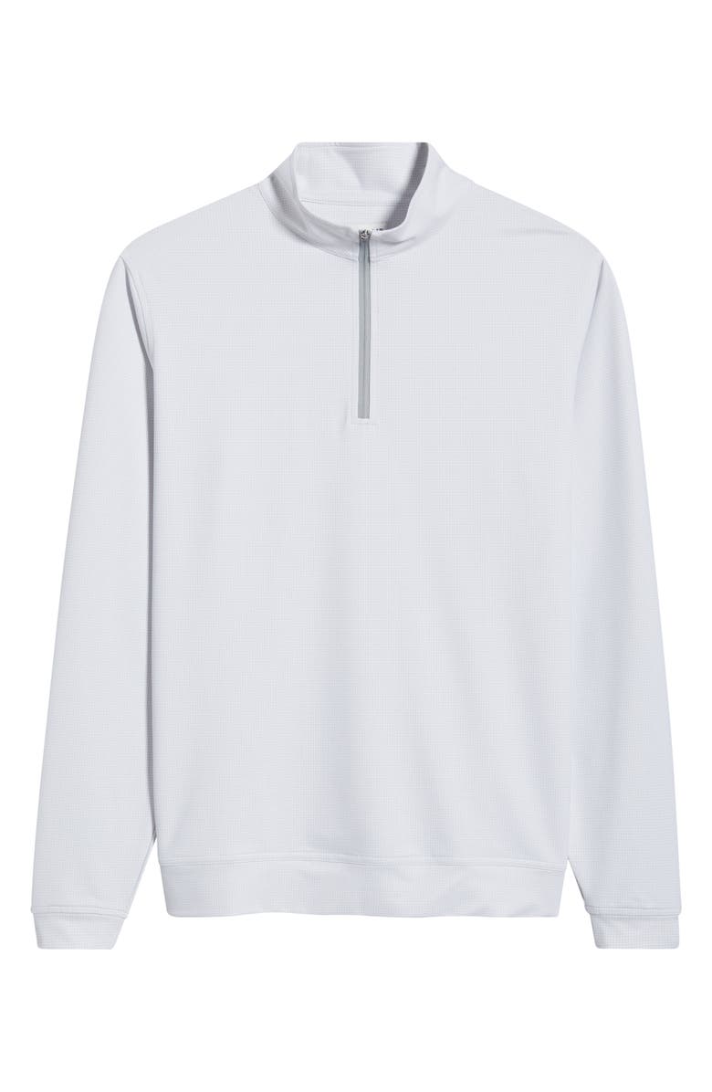 Peter Millar Perth Basketweave Quarter Zip Performance Sweatshirt, Main, color, 