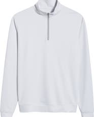 Peter Millar Perth Basketweave Quarter Zip Performance Sweatshirt