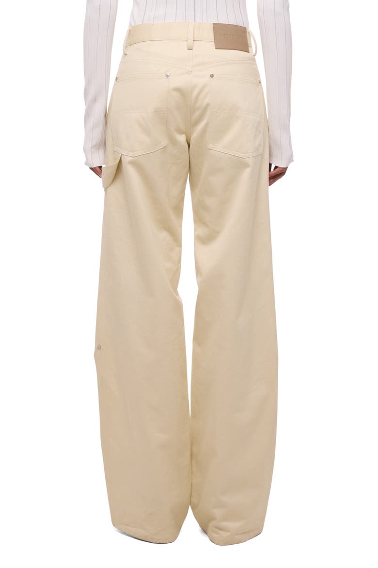 Rivet Detail Cotton Carpenter Pants, Alternate, color, OATMEAL