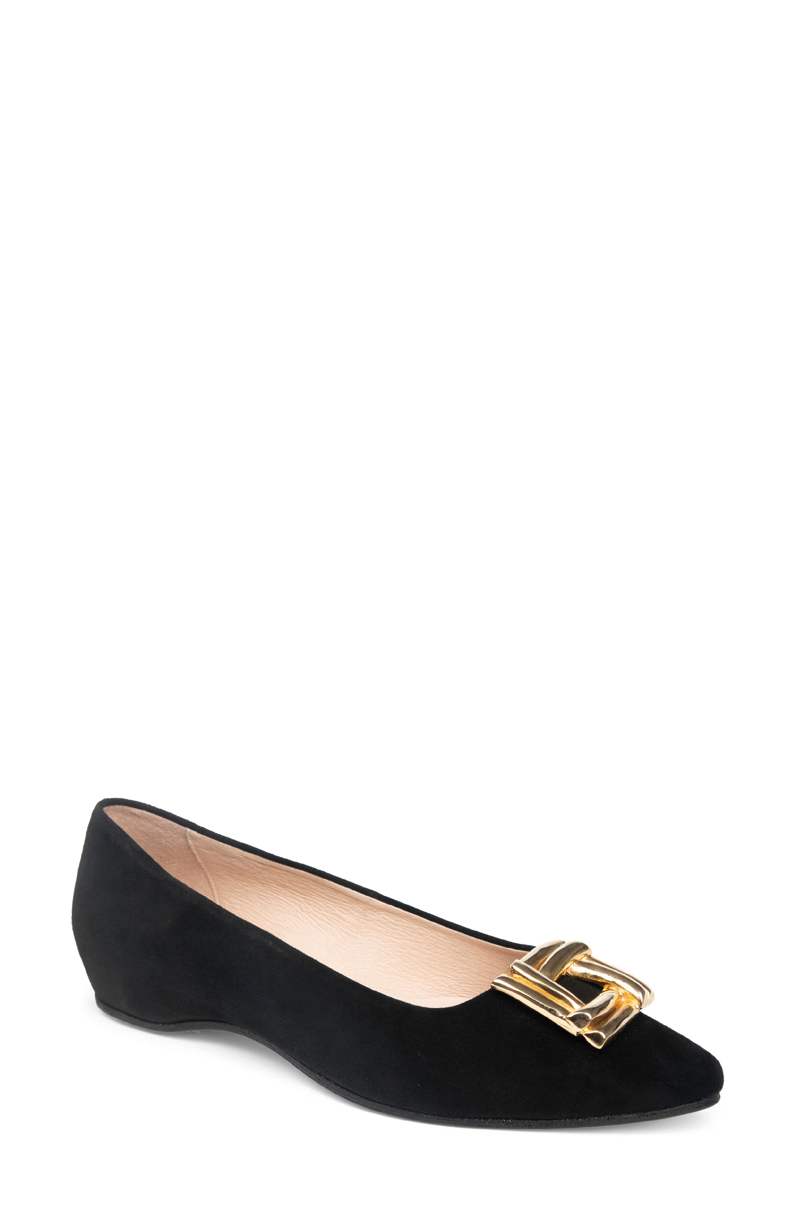 patricia green Bella Flat, Main, color, Black Suede