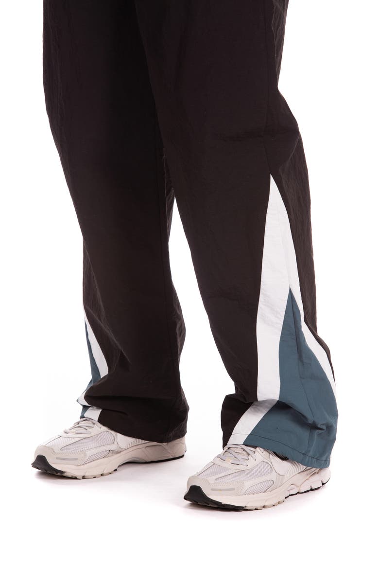 BB Space Nylon Track Pants, Alternate, color, BLACK