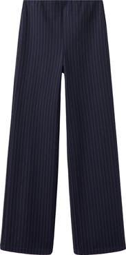 MANGO Pinstripe Straight Leg Pants